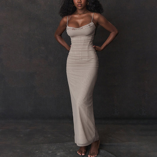 RIBBED KNIT MIDI DRESS