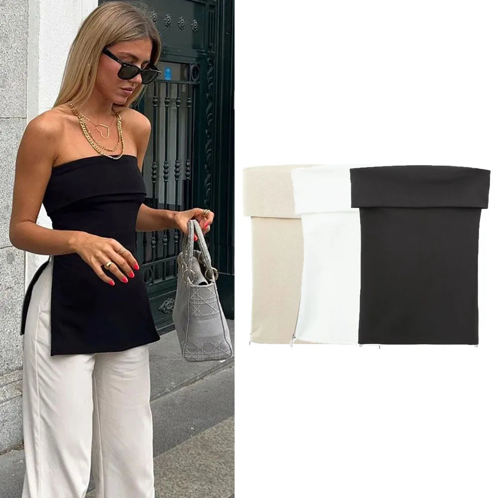 SLEEVELESS KNIT TOP