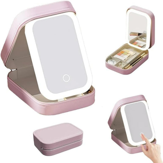 MAKEUP BAG WITH LED MIROR