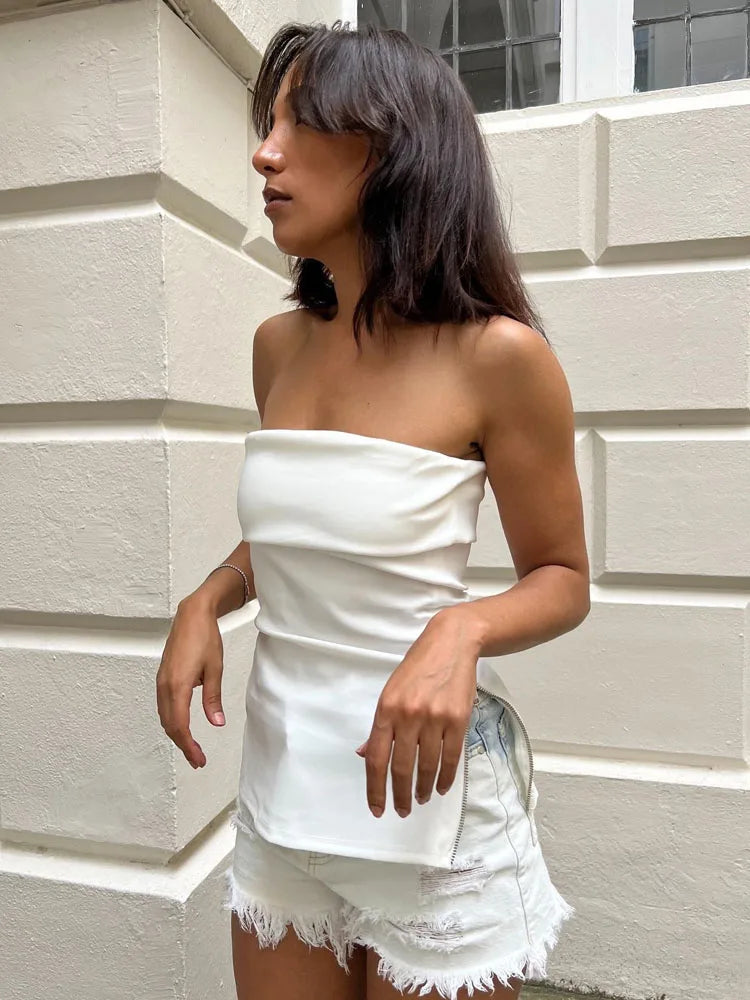 SLEEVELESS KNIT TOP