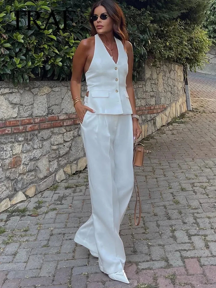 TEXTURED ASYMMETRIC SUIT