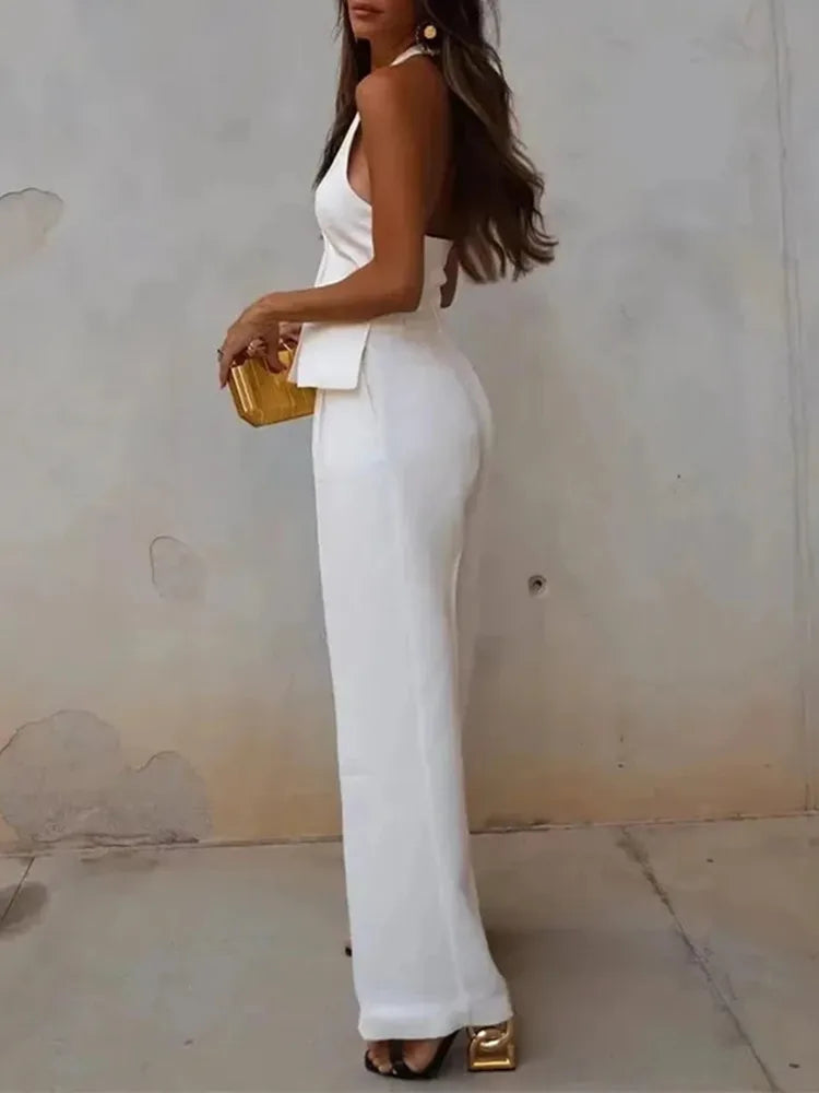 TEXTURED ASYMMETRIC SUIT