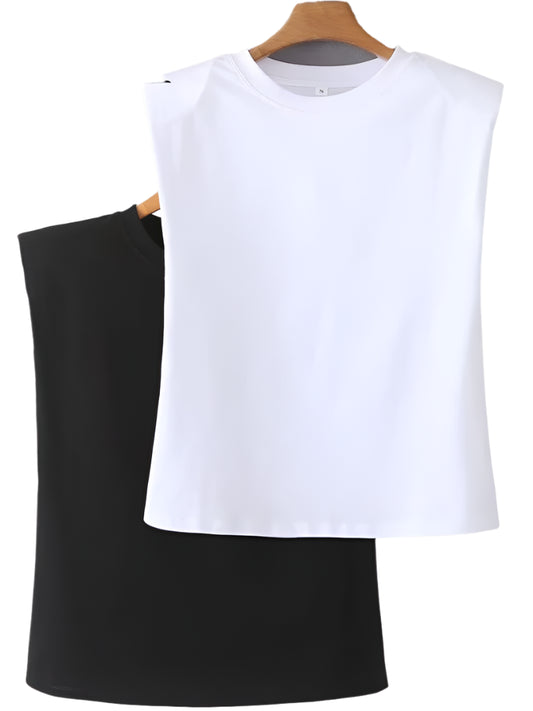 SLEEVELESS COTTON TOP