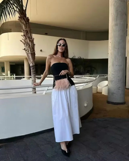 STRAPLESS LONG DRESS