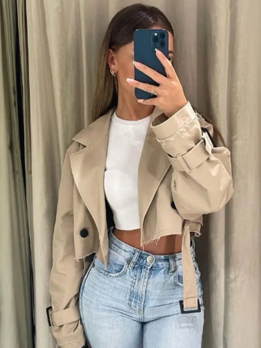 SHORT TRENCH COAT