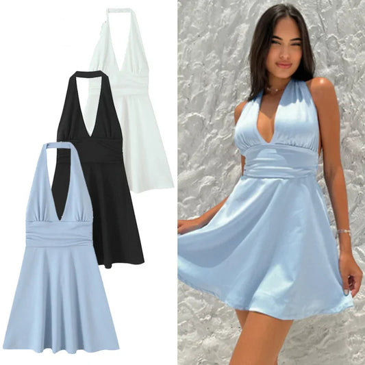 HALTER SHORT DRESS